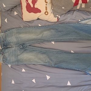 h&m flare jeans with cutoff